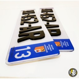 Plaque d'immatriculation 3D...