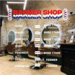 Stickers Horaire vitrine...
