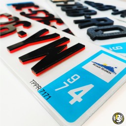 Plaque d'immatriculation 4d...